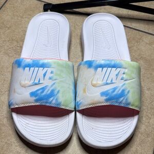 Nike Multicolor Tie-Dye Slide Sandals
